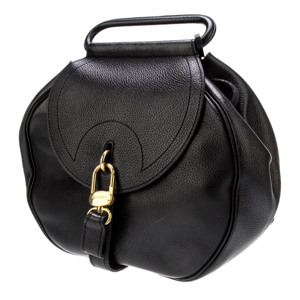 Delvaux Vintage 1991 Cerceau Handbag, Black